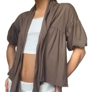 Patagonia Astrid Wrap Cardigan‎ Women's Medium Brown Earthenware Organic Cotton